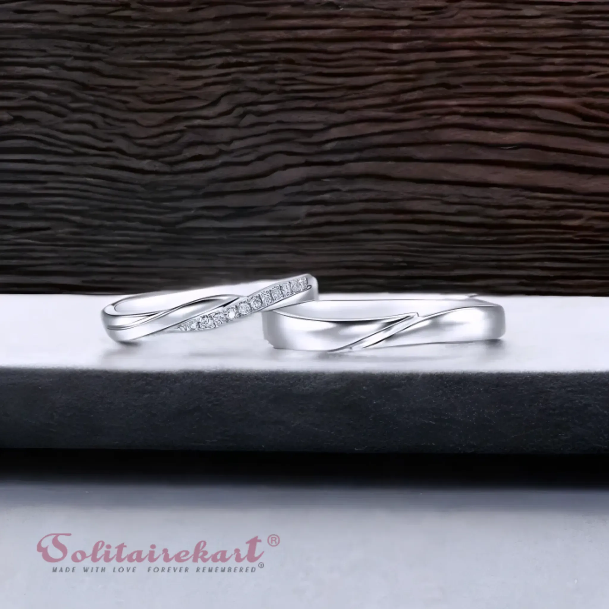 Solitairekart Platinum Cross Style Band Ring 2.994gm Weight For Unisex.
